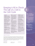 Keeping it All in Check: The Life of a Cell in the Cell Cycle
