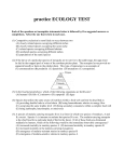 AP Ecology-Practice-Teat 2012-from-released-exams