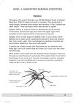 LEVEL 3: ANNOTATED READING QUESTIONS Spiders