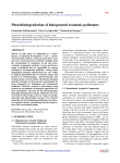 Photobiodegradation of halogenated aromatic pollutants