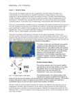 Meteorology – Unit 1: Introduction Notes 1 – Weather Maps The