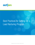 Best Practices for Setting Up a Lead Nurturing Program - Act-On
