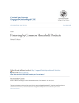 Poisoning by Common Household Products