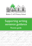 Sentence Guidance - Bladon Primary School