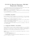 CS 173 [A]: Discrete Structures, Fall 2012 Homework 2 Solutions