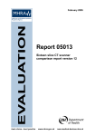 Report 05013 Sixteen slice CT scanner comparison report version 12