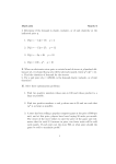 Math 234 March 6 I. Determine if the demand is