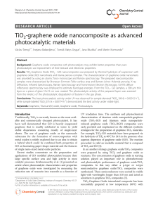 TiO2-graphene oxide nanocomposite as advanced photocatalytic
