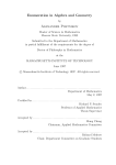 Enumeration in Algebra and Geometry