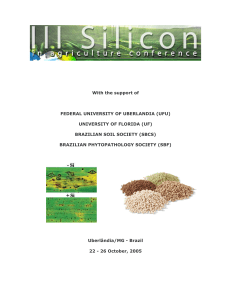 III Silicon in Agriculture Conference Proceedings, Brazil