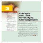 Concepts and Tools for Studying Microorganisms