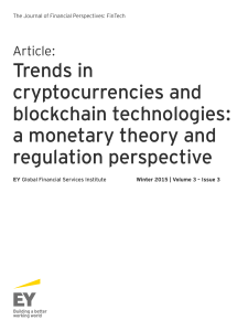 Trends in cryptocurrencies and blockchain technologies: a monetary