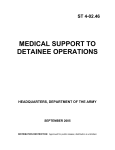 medical support to detainee operations