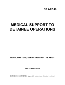 medical support to detainee operations