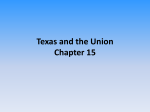Texas and the Union Chapter 15