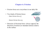 Chapter 6: Friction