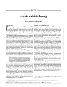 Comets and astrobiology