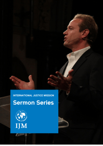 Justice sermon series