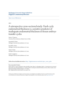 A retrospective cross-sectional study: Fresh cycle endometrial