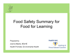 Safe Food Handling