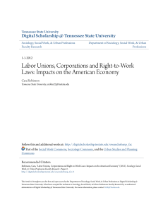 Labor Unions, Corporations and Right-to