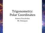 Trigonometry: Polar Coordinates