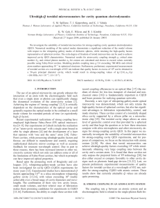 Ultrahigh-Q toroidal microresonators for cavity quantum