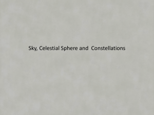 Sky, Celestial Sphere and Constellations