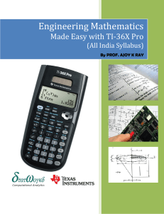 Engineering Mathematics - TI Education