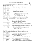 Exponential Growth and Decay Models Exercise