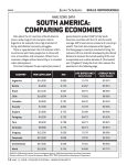 south america: comparing economies