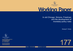Simons, Friedman and the development of monetary