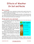 Effects of Weather On Soil and Rocks