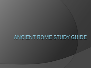 Ancient Rome study guide