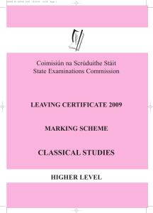 marking scheme