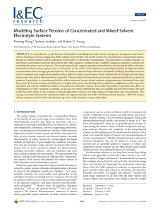 Modeling Surface Tension of Concentrated and