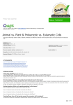 Animal vs. Plant Prokaryotic vs. Eukaryotic Cells