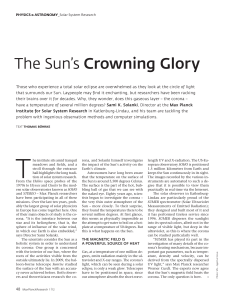 The Sun`s Crowning Glory - Max-Planck