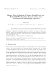 Bound State Solutions of Square Root Power Law Potential