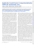 Insulin-Like Growth Factor-I: Compartmentalization