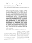 Potential host colonization by insect herbivores in a warmer climate