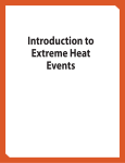 Introduction to Extreme Heat Events
