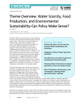 Theme Overview: Water Scarcity, Food Production, and