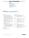 Managing for rational medicine use