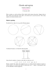 Chords and regions