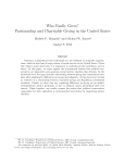 Who Really Gives? Partisanship and Charitable Giving in the United