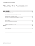 About Your Total Pancreatectomy