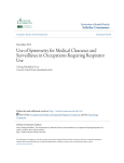 Use of Spirometry for Medical Clearance and Surveillance in