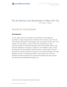 The Architecture and Development of New York City