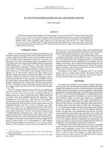 29. Sulfur Isotope Ratios of Leg 126 Igneous Rocks